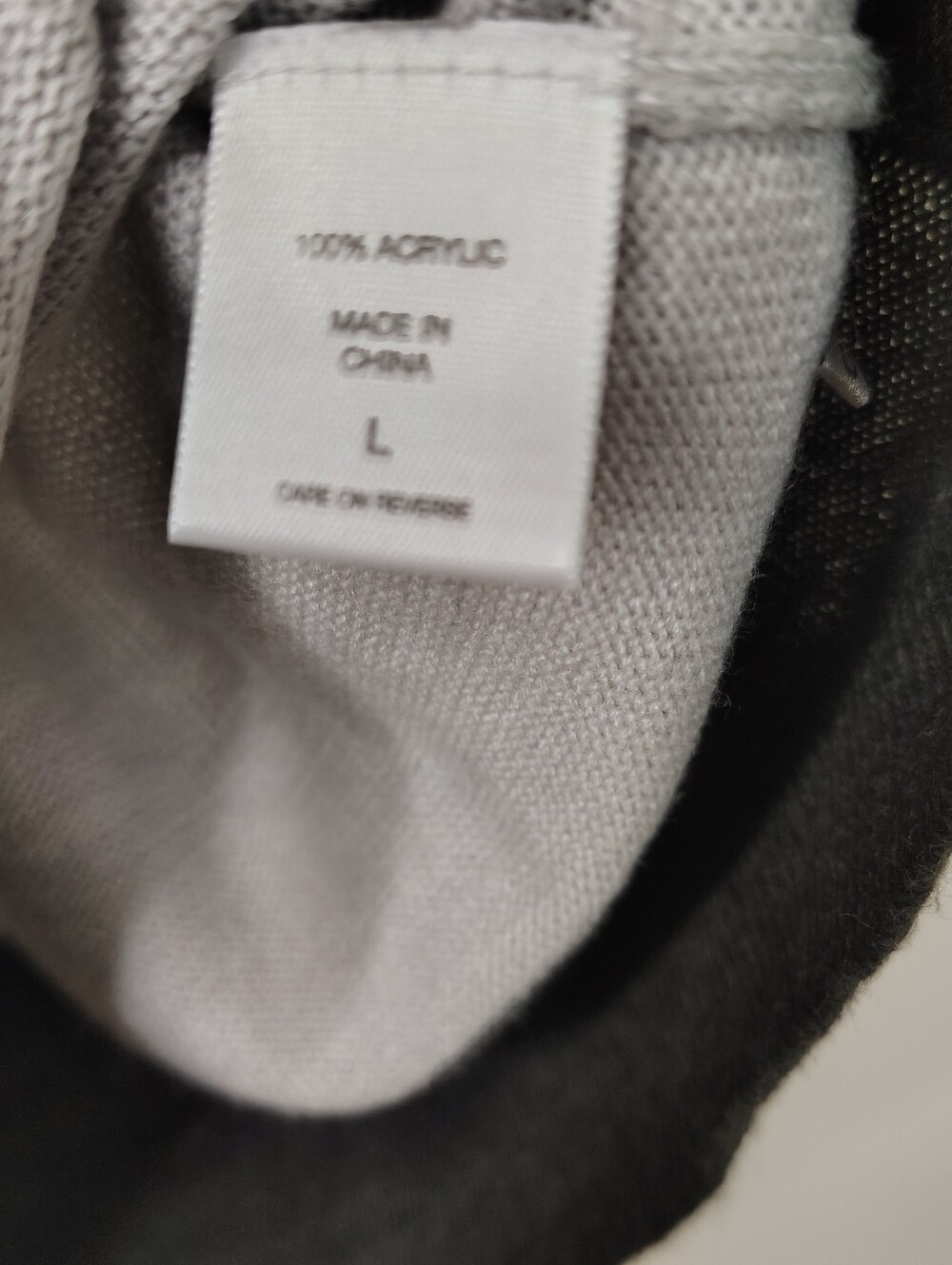 New York & Company Striped Sweater Classic black and gray striped lightweight - Picture 3 of 4